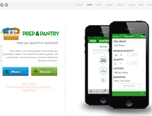 Tablet Screenshot of prepandpantry.com